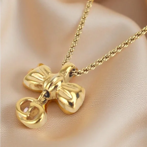 EUC Authentic Dior Gold Plated Necklace - Picture 1 of 9